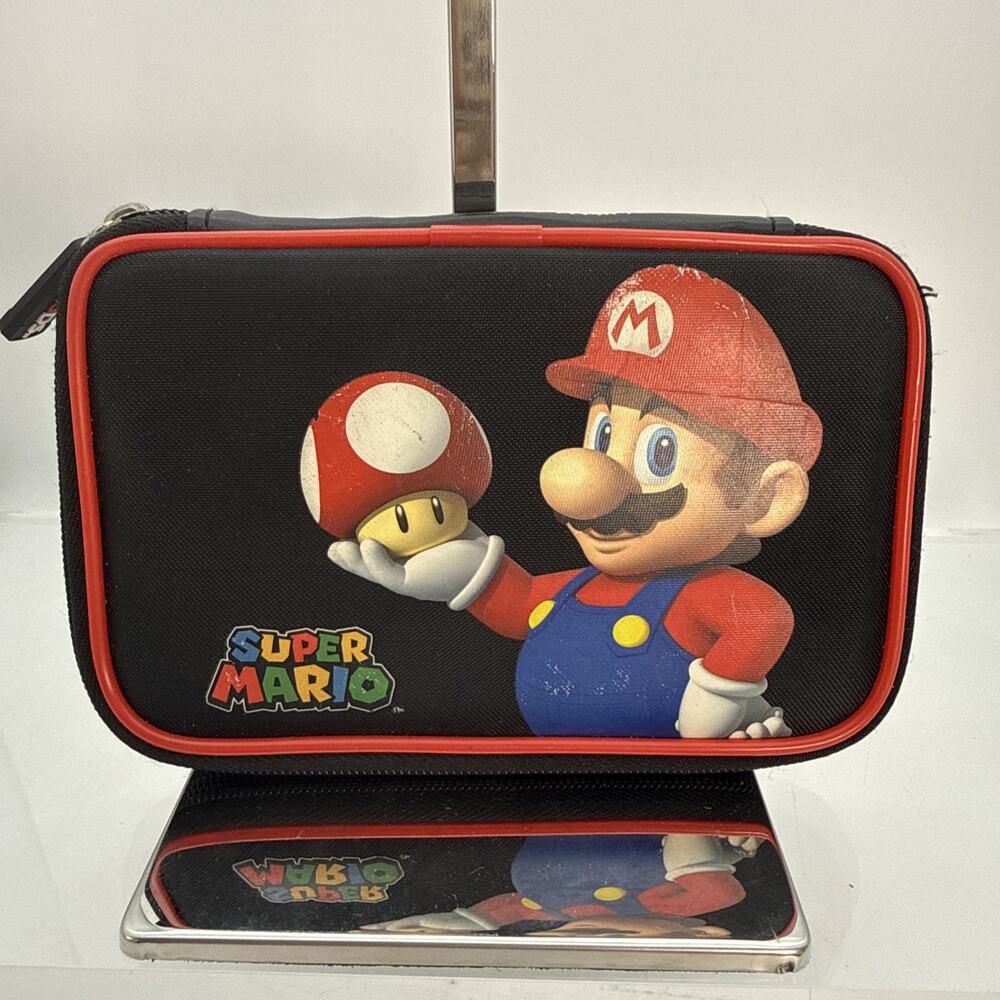 Nintendo 3DS Super Mario Travel Carrying Case Zip Around 2015 RDS Industries INC